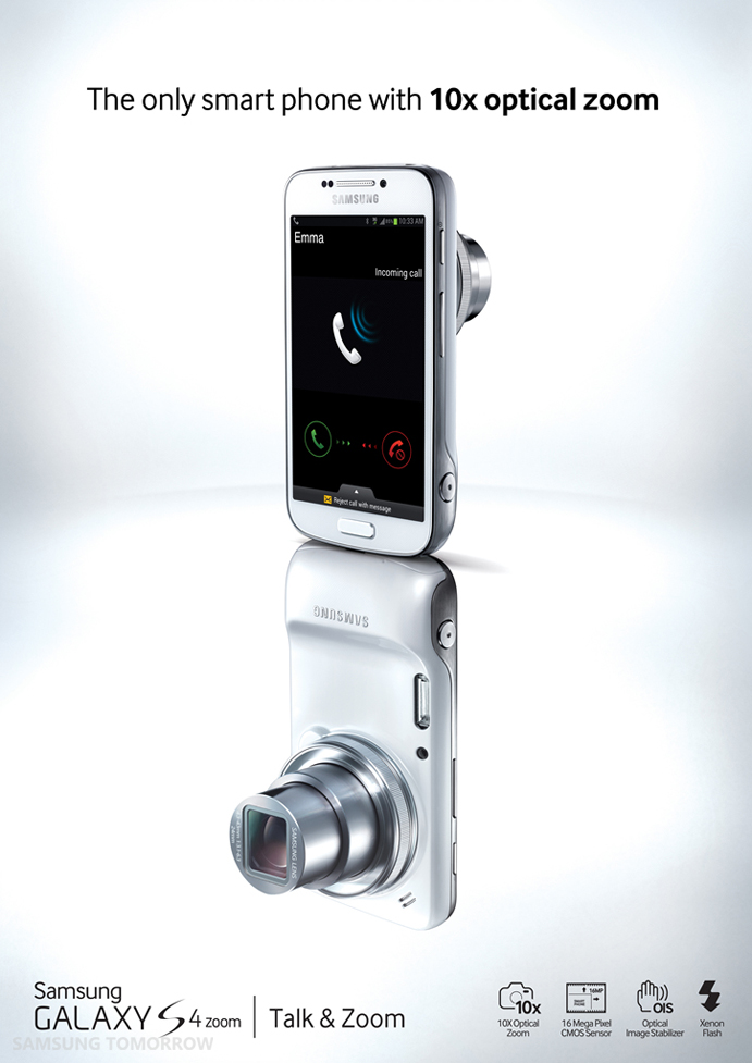 Samsung Introduces GALAXY S4 Zoom The First Smartphone To Offer 10x 