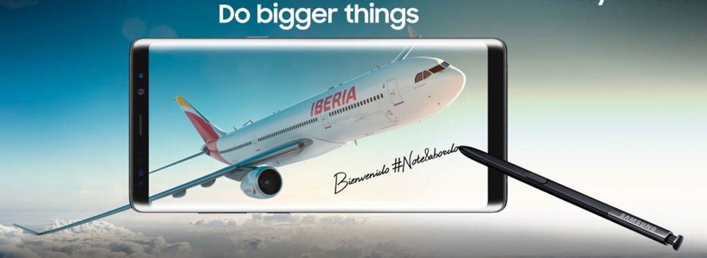 Samsung España e Iberia ragalaron un Galaxy Note8