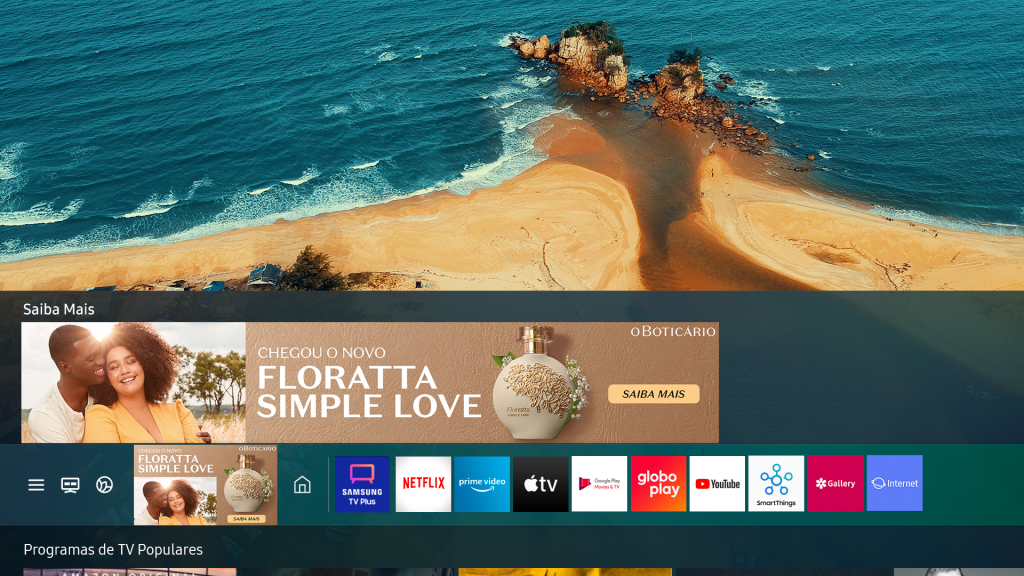 Samsung Ads chega ao Brasil como nova opção de mídia nas TVs Samsung