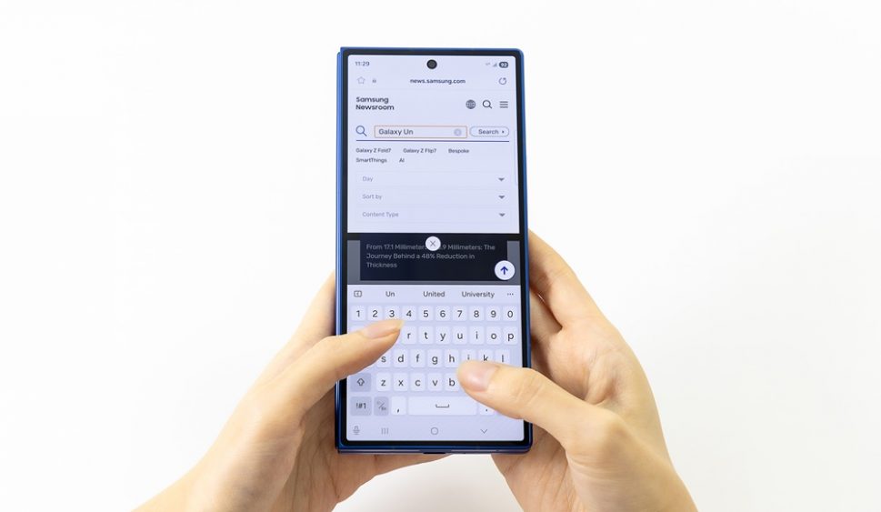 versatilidade poderosa no Galaxy Z Fold mais fino e leve até agora – Samsung Newsroom Brasil 11 Samsung Mobile Galaxy Unpacked July 2025 Unboxing Galaxy Z Fold7 Versatility Thinnest Lightest main10