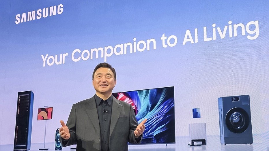 Conceito Samsung AI Home exibido no The First Look 2026 mostrando casa inteligente conectada com dispositivos integrados por inteligência artificial