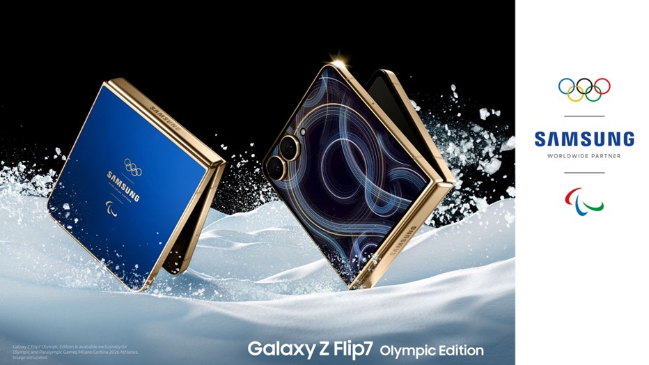 Samsung revela o exclusivo Galaxy Z Flip7 Edição Olímpica, que acompanhará toda a jornada dos atletas em Milão-Cortina 2026