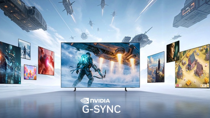 Linha de TVs e monitores OLED 2026 da Samsung Electronics com suporte a NVIDIA G-SYNC para jogos de alta performance