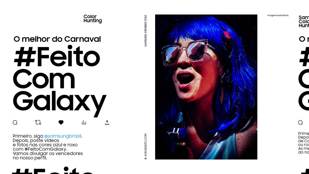 Dicas para criar fotos marcantes no desafio #FeitoComGalaxy de Carnaval