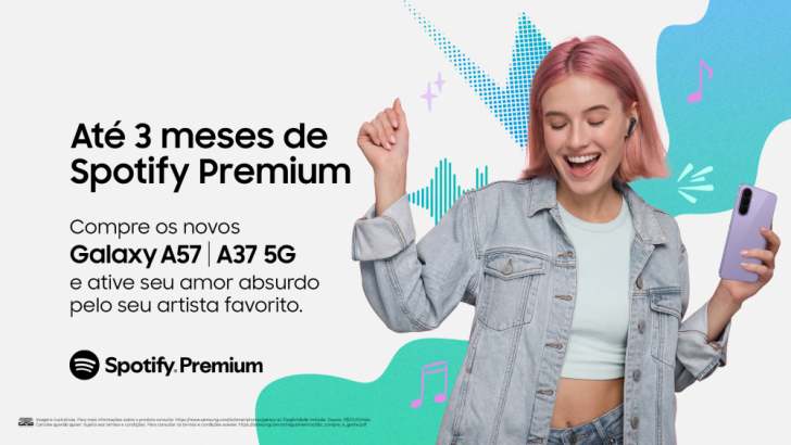 Samsung e Spotify te ajudam a desbloquear seu amor absurdo pela música com a nova linha Galaxy A