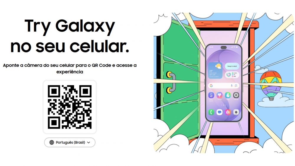 Experimente a Galaxy S26 Series em seu dispositivo atual com o Try Galaxy