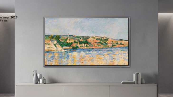 TV Samsung OLED S95H em parede