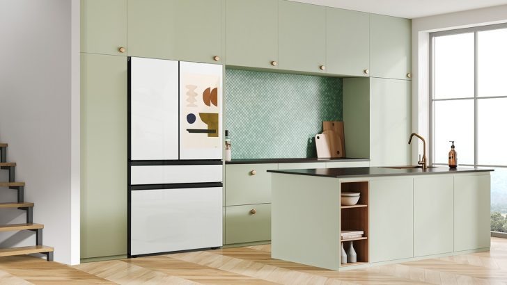 Bespoke AI Refrigerator da Samsung em cozinha planejada
