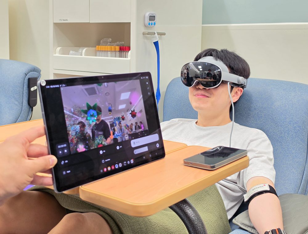 Galaxy XR ajuda a reinventar a experiência de doação de sangue para doadores em todo o mundo