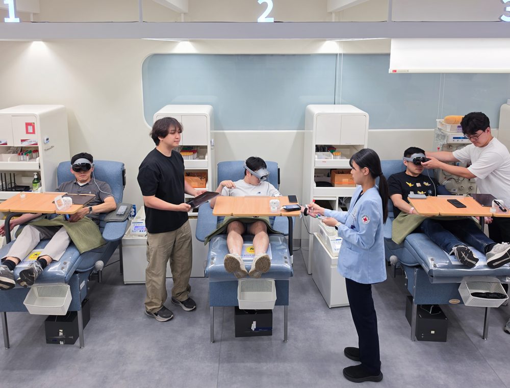 Galaxy XR ajuda a reinventar a experiência de doação de sangue para doadores em todo o mundo
