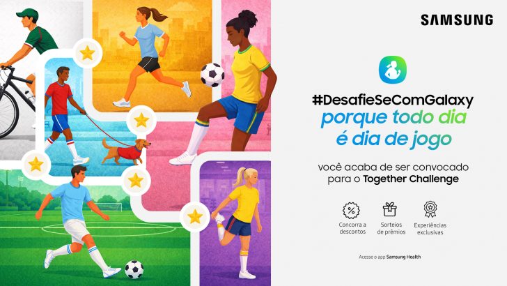 Porque todo dia é dia de jogo: Samsung lança novo #DesafieSeComGalaxy para incentivar hábitos saudáveis