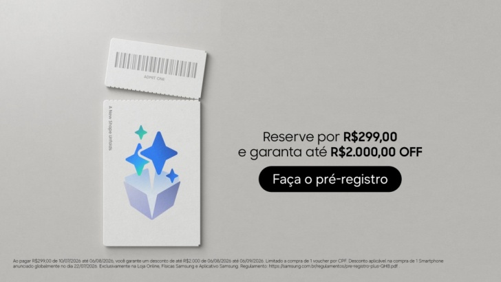 Samsung inicia Pré-Registro para o novo Galaxy no Brasil