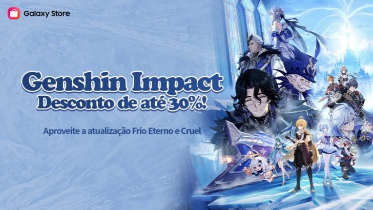 Galaxy Store celebra o lançamento de Snezhnaya no Genshin Impact Versão 7.0 com cupom exclusivo de 30% de desconto