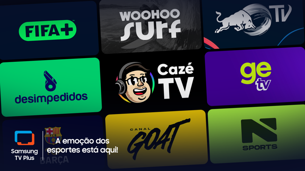 Canais de esportes no Samsung TV Plus