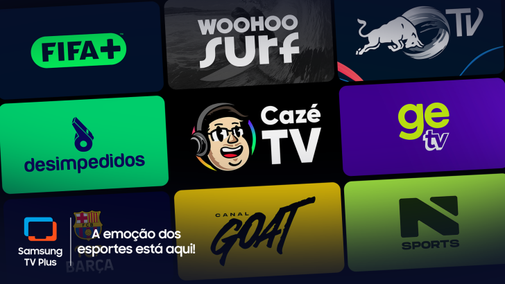 Além do futebol: Samsung TV Plus reúne 20 canais esportivos gratuitos com transmissões ao vivo