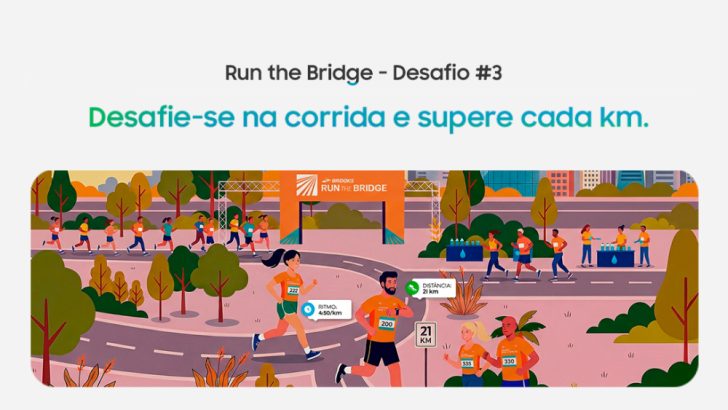 Clube Samsung Health convida usuários a participar da Brooks Run The Bridge neste domingo (30)