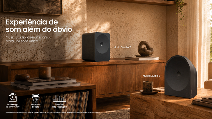 Samsung lança smart speakers Music Studio 7 e Music Studio 5 no Brasil