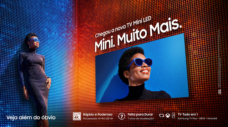 Samsung amplia a experiência de entretenimento com o lançamento das TVs Mini LED