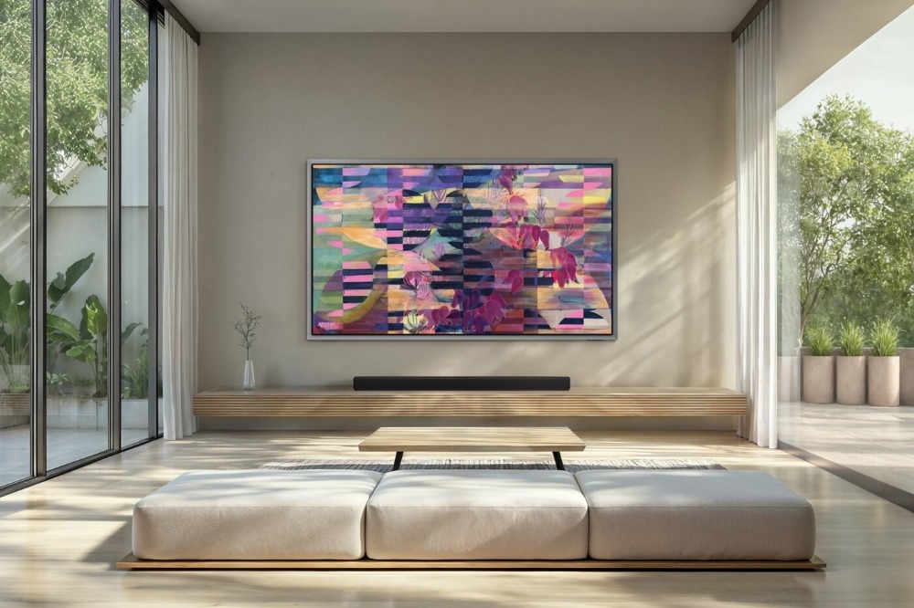 Obra de Ahtene Galiciadis exibida em Art TV da Samsung
