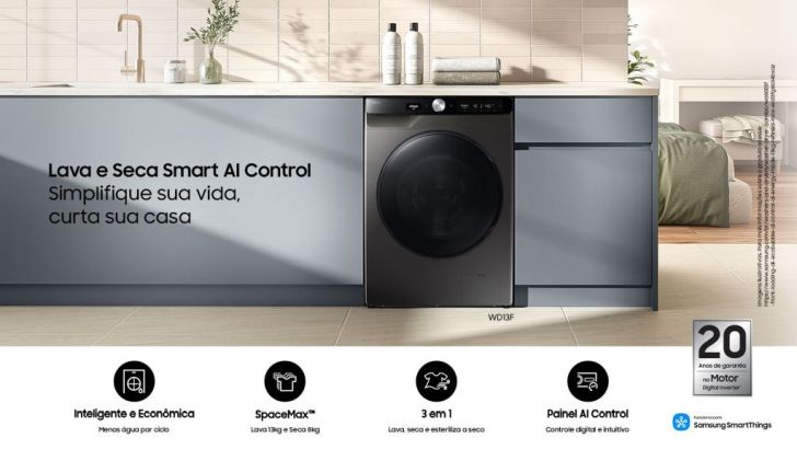Como os eletrodomésticos inteligentes da Samsung ajudam a otimizar a rotina familiar