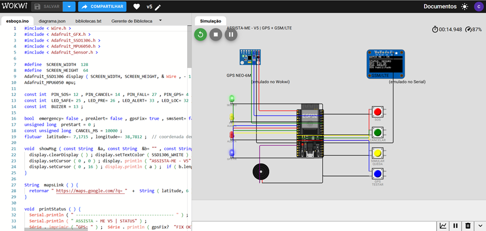 Programação HTML desenvolvida por alunos de Barro (CE) para projeto de segurança publica