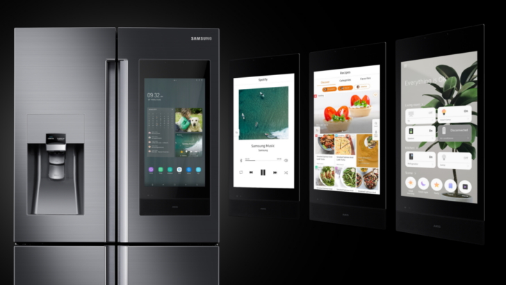 devices samsung smart fridge google home