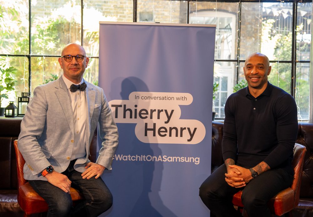 Benjamin Braun, Samsung CMO & Thierry Henry #WatchItOnASamsung