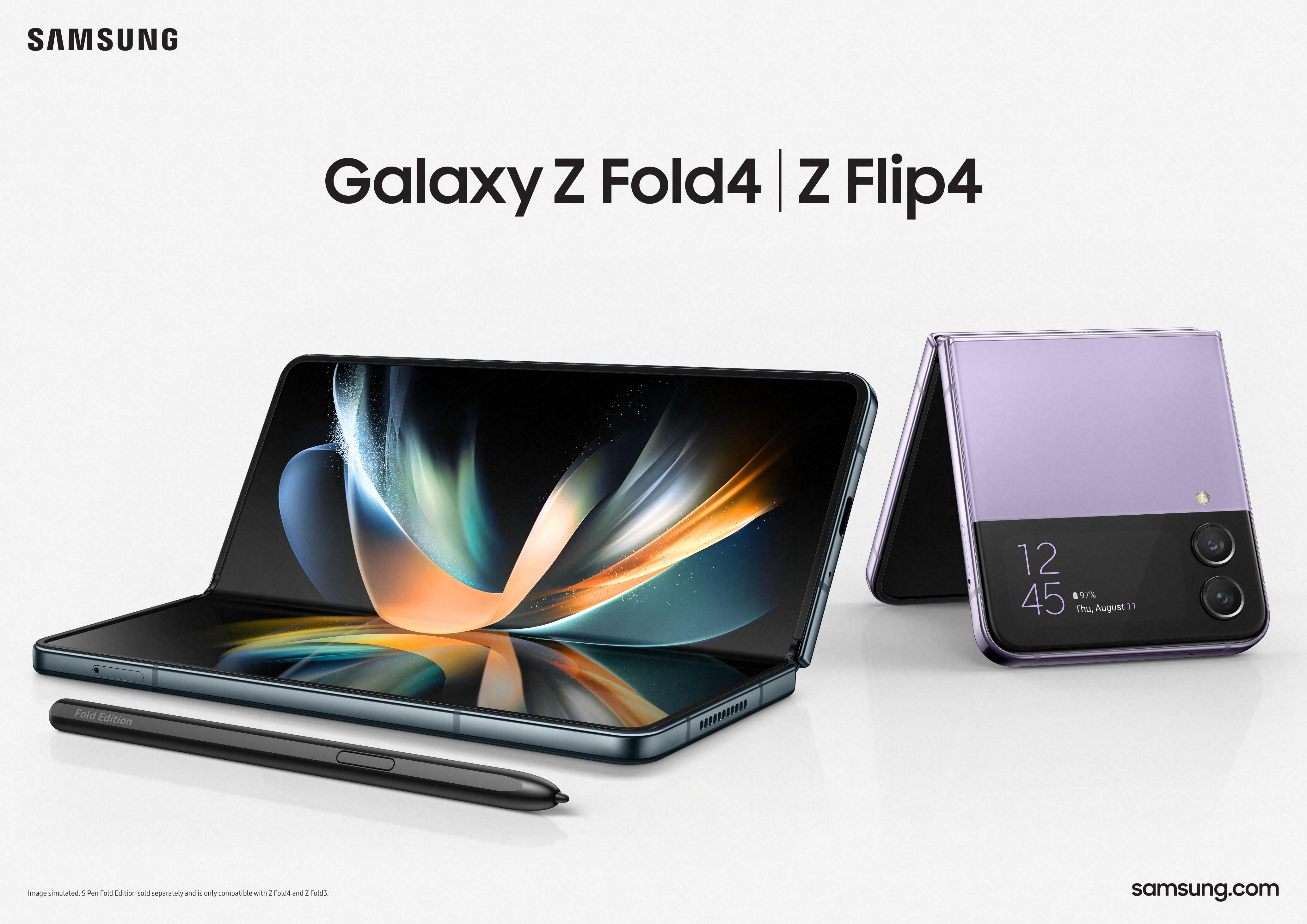 Samsung Galaxy Z Flip4 Und Galaxy Z Fold4 Start In Ein Neues Kapitel 
