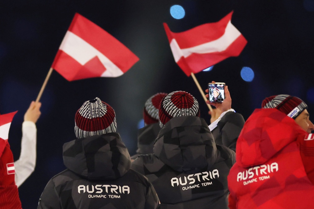MILAN, ITALY - FEBRUARY 06: <> during the opening ceremony of the Milano Cortina 2026 Winter Olympics at San Siro Stadium on February 06, 2026 in Milan, Italy. (Photo by Elsa/Getty Images)