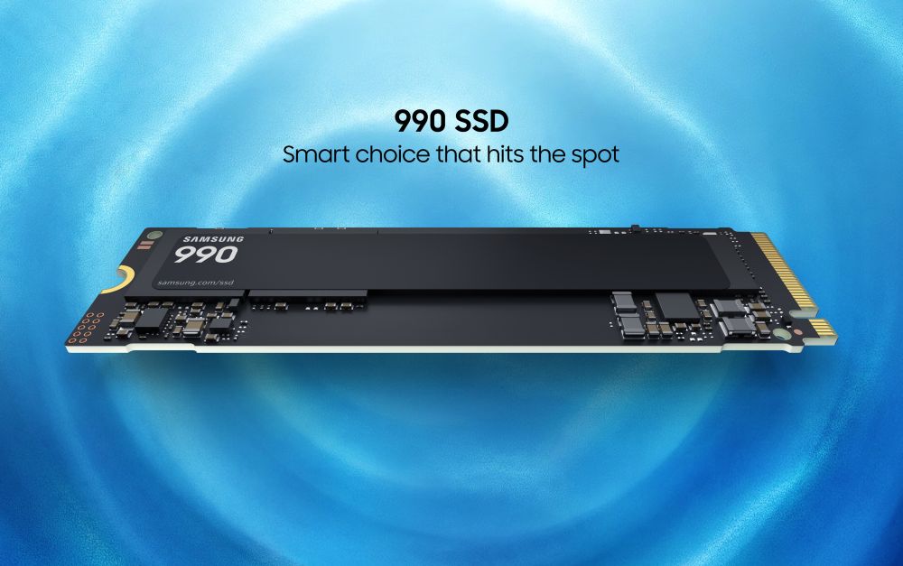 Samsung SSD 990 im Close-up