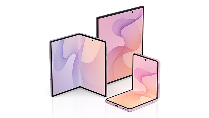 Drei Samsung Smartphones der Galaxy Z-Serie nebeneinander: Das Galaxy Z Fold8 Ultra, das Galaxy Z Fold8 sowie das Galaxy Z Flip8.