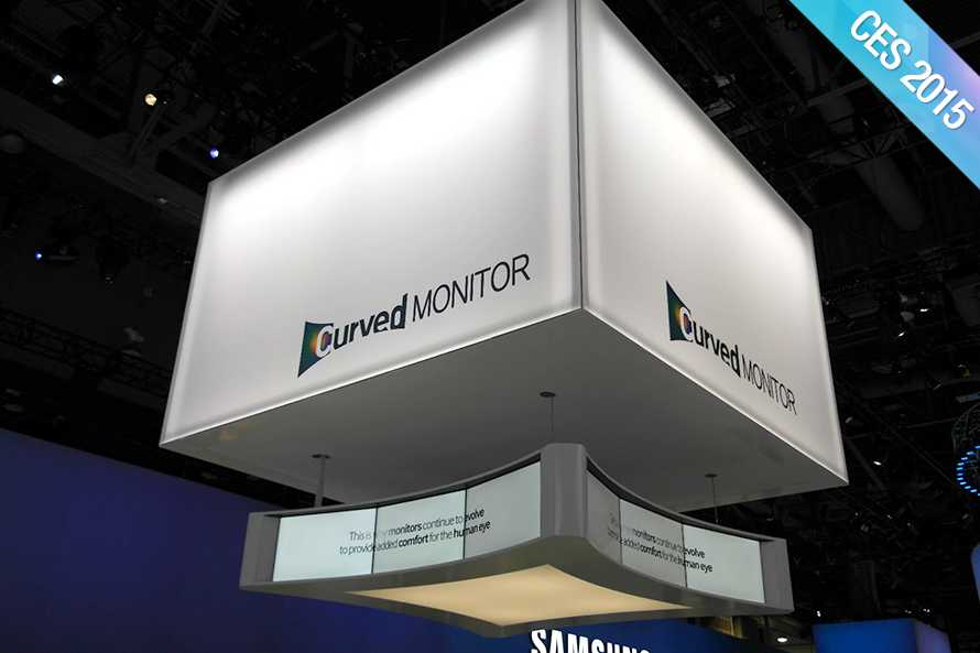We checked out Samsung’s latest Curved Monitor at CES2015