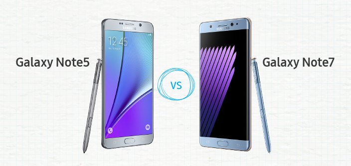 [Infographic] Spec Comparison: Galaxy Note5 vs Galaxy Note7