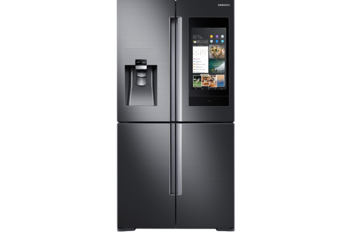 hub door refrigerator samsung screen touch refrigerators cu flex ft fridge counter electronics depth ces aa costco appliances inch connected