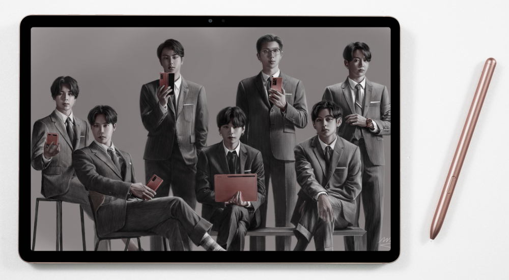 [Video] Taking to the Digital Canvas – Drawing BTS on the Galaxy Tab S7+