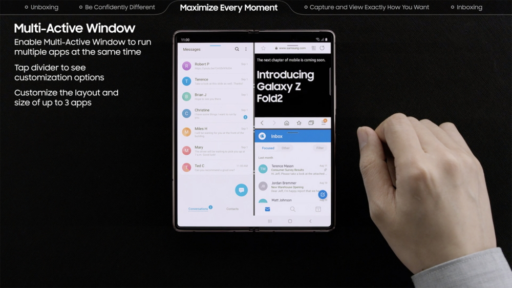 Master of Multitasking: Luxury Meets Productivity Power in the Galaxy Z Fold2