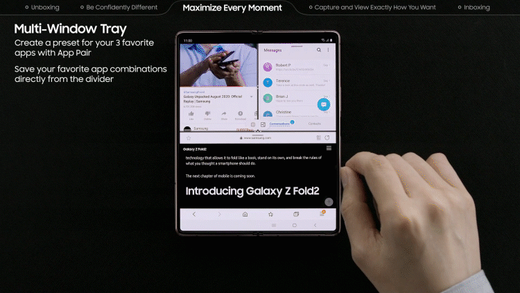 Master of Multitasking: Luxury Meets Productivity Power in the Galaxy Z Fold2