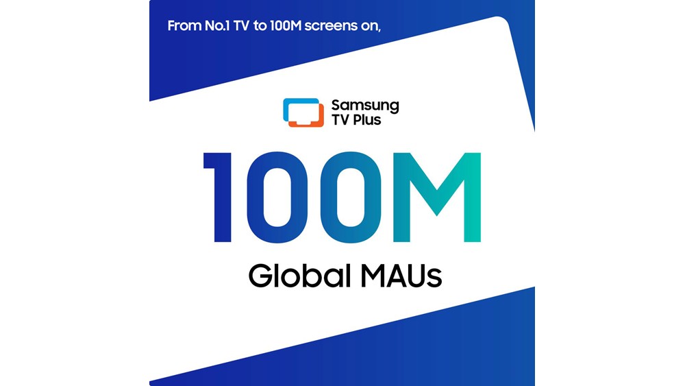 Samsung TV Plus reached 100 million users globally.