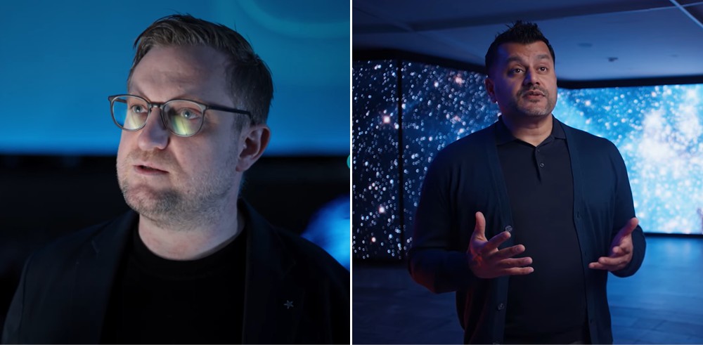 (From left) Tim Florian Horn, Chairman of the Planetarium Berlin Foundation and Amit Chatterjee, Manager of Presales Solutions at Samsung Electronics