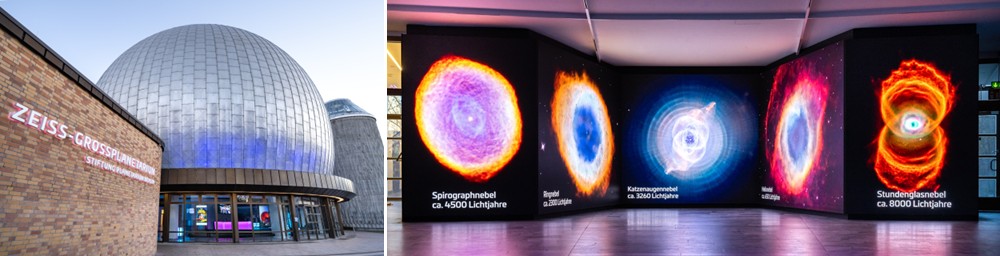 Samsung’s LED signage is installed in the lobby of the Zeiss Grand Planetarium in Berlin, Germany.