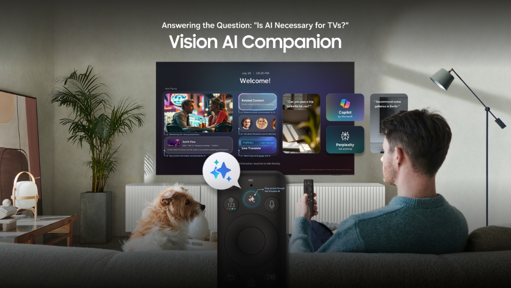 Vision AI Companion is a revolutionary TV experience that redefines how users interact with content via a generative AI-based button.