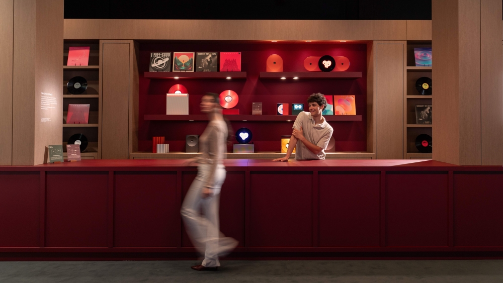 All That Music zone features transparent speakers and screens with Music Studio 5 and 7 and a range of concept designs. 