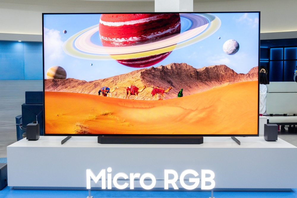 Micro RGB TV recognized for its technological excellence in the global market.