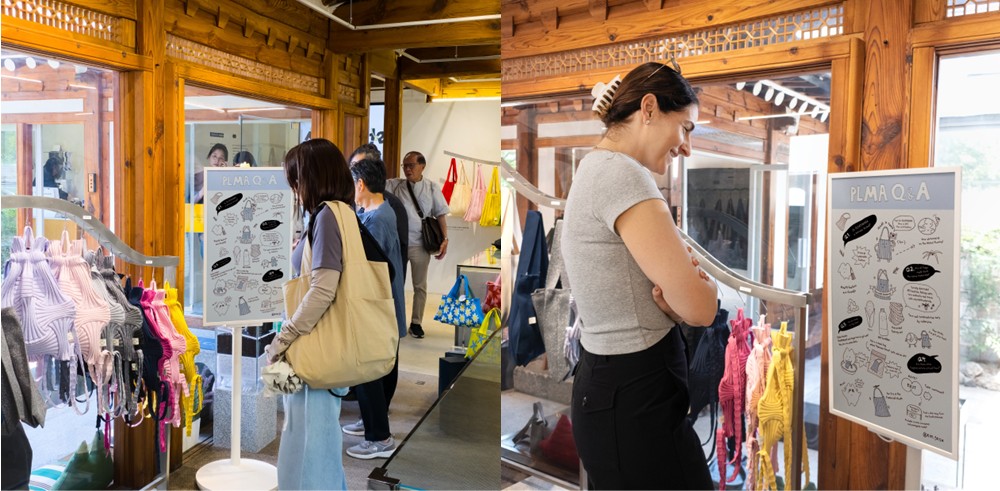 Color E-Paper’s paper-like texture and rich colors blend naturally into the store environment.