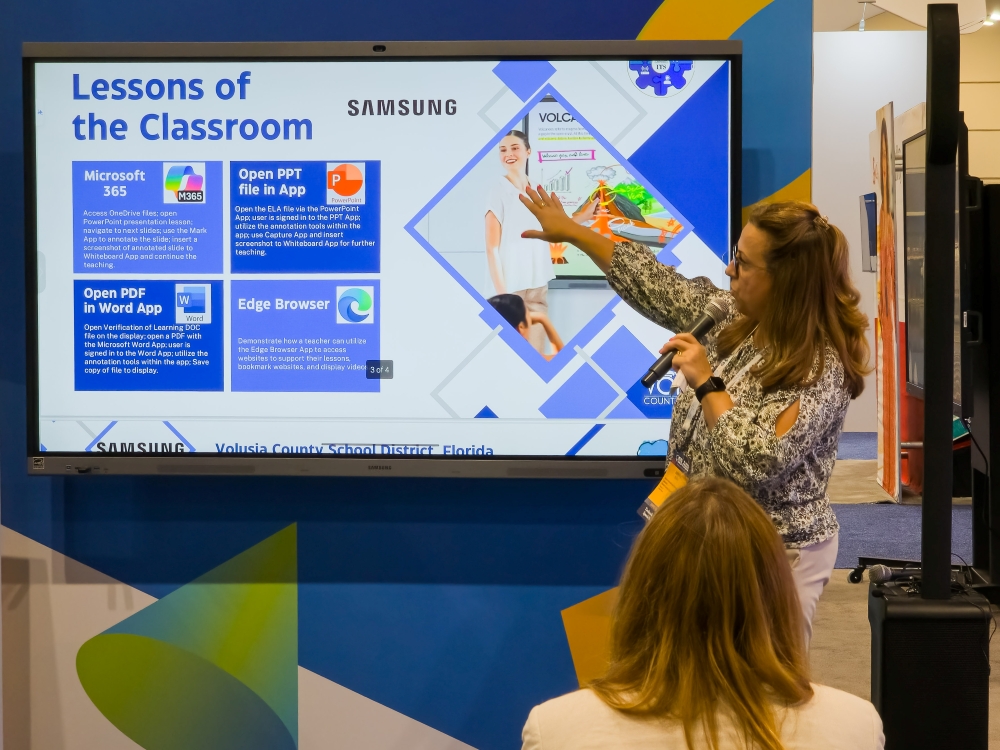 The session explored how Samsung's Interactive Display models can address classroom challenges.