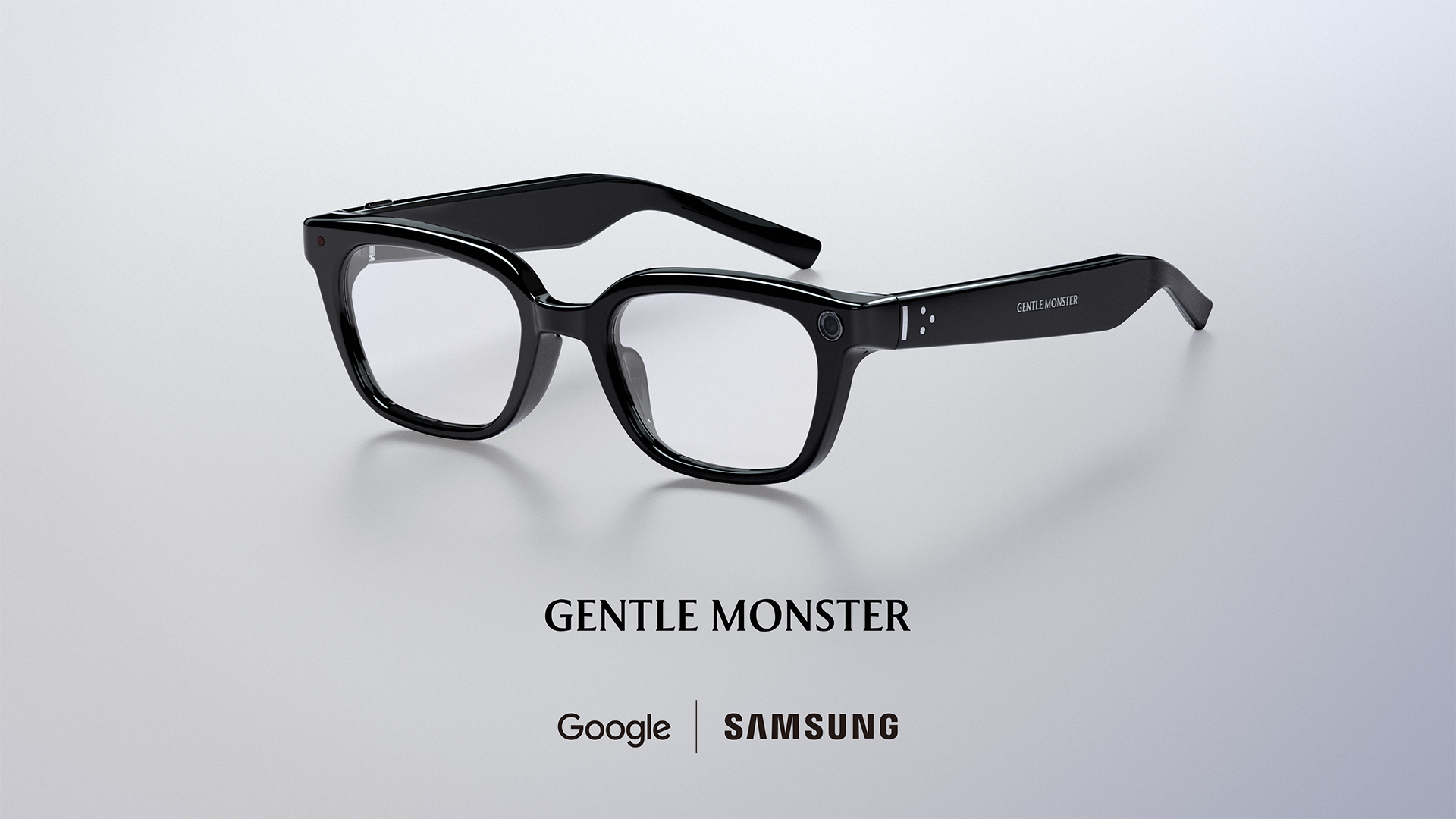 Samsung Intelligent Eyewear detail with camera and slim frame