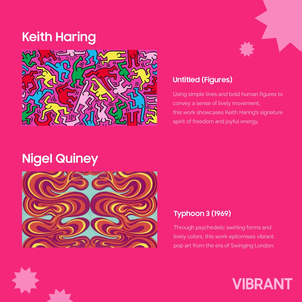 Art collections by Keith Haring and Nigel Quiney