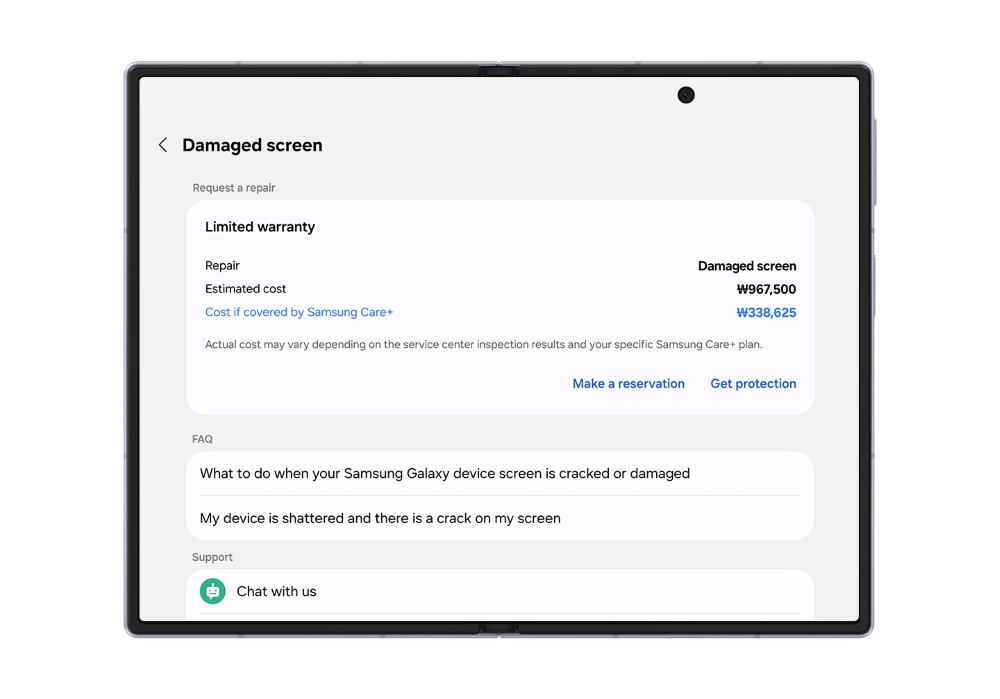 Repair estimates on main parts can also be verified.