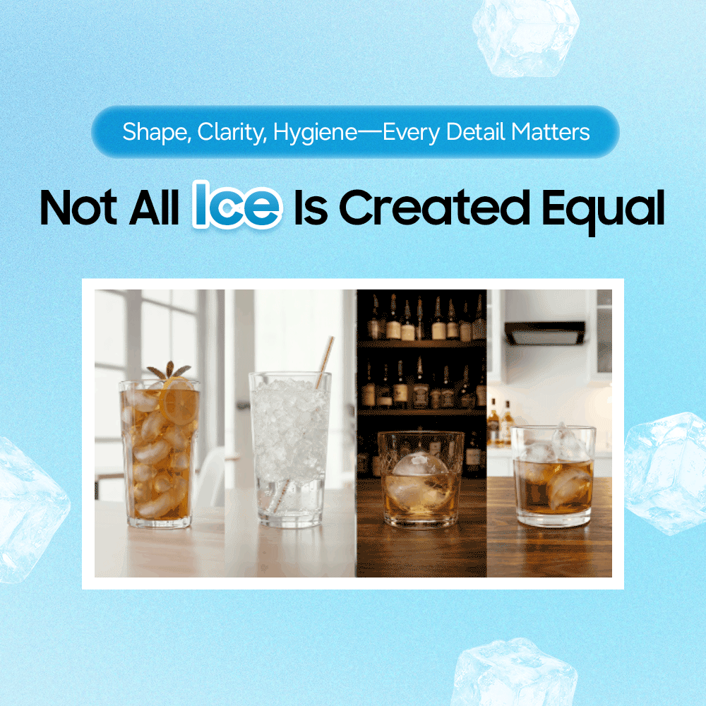 Across its global Bespoke AI Refrigerator lineup, Samsung Electronics offers six types of ice.