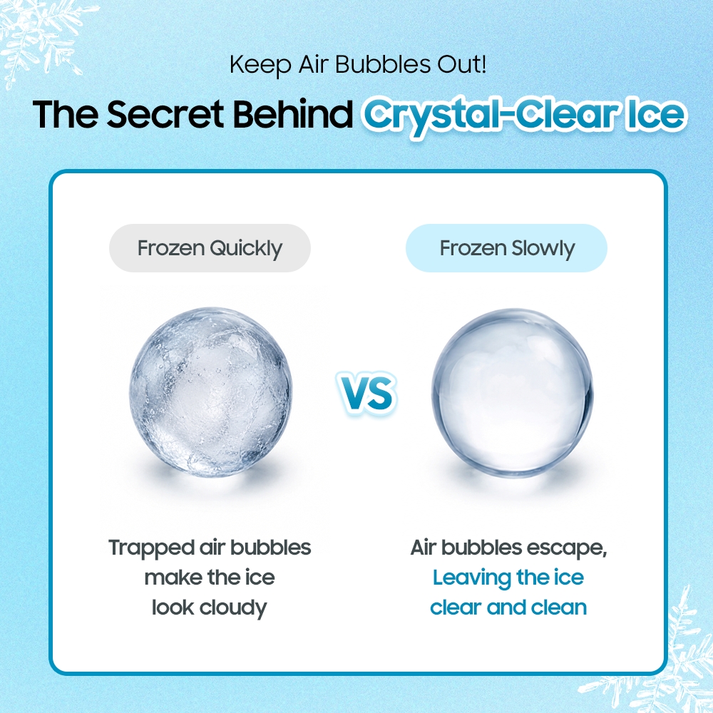 The secret behind crystal-clear ice